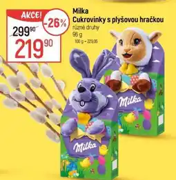 Globus Milka cukrovinky s plyšovou hračkou nabídka