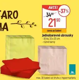 Globus Jednobarevné ubrousky nabídka