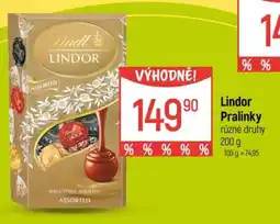 Globus Lindor pralinky nabídka