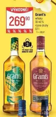 Globus GRANT’S Whisky nabídka
