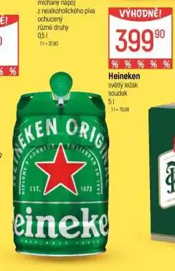 Globus Heineken světlý ležák soudek nabídka