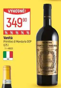 Globus Vanità Primitivo di Manduria DOP nabídka