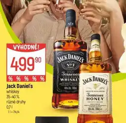Globus Jack Daniel's whiskey nabídka