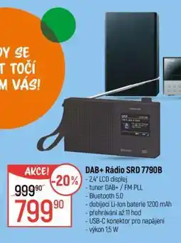 Globus DAB+ Rádio SRD 7790B nabídka