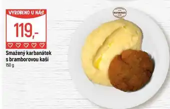 Globus Smažený karbanátek s bramborovou kaší nabídka