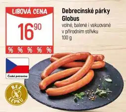 Globus Debrecínské párky Globus nabídka