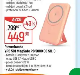 Globus Powerbanka YPB 501 MagSafe PB 5000 OE SILIC nabídka