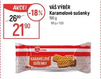 Globus VÁŠ VÝBĚR Karamelové sušenky nabídka