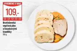 Globus Bratislavská vepřová plec s houskovými knedlíky nabídka