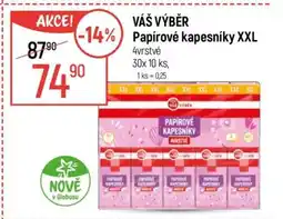 Globus VÁŠ VÝBĚR Papírové kapesníky XXL nabídka
