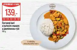 Globus Červené kari s kuřecím masem a jasmínovou rýží nabídka