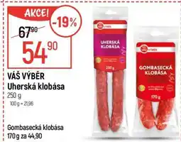 Globus VÁŠ VÝBĚR Uherská klobása nabídka