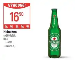 Globus Heineken světlý ležák nabídka
