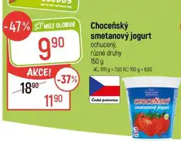 Globus Choceňský smetanový jogurt nabídka