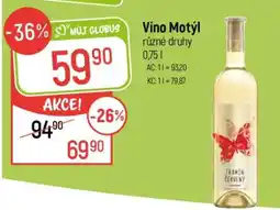 Globus Víno Motýl různé druhy 0,75 l nabídka