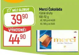 Globus Merci Čokoláda nabídka