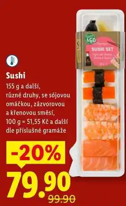 Lidl Sushi, 155 g a další nabídka