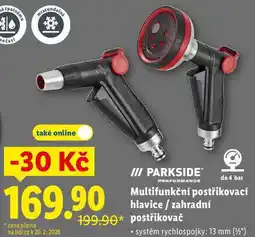Lidl Multifunkční postřikovací hlavice/zahradní postřikovač nabídka