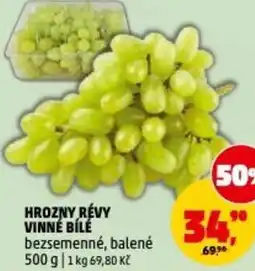 Penny Market Hrozny révy vinné bílé bezsemenné, balené nabídka