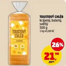 Penny Market Toustový chléb krájený, balený, světlý nabídka