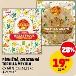 Penny Market Pšeničná, celozrnná tortilla mexilla nabídka