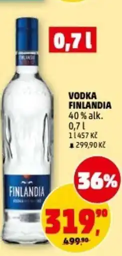 Penny Market Vodka finlandia 40% alk. nabídka