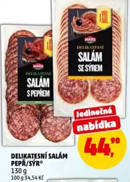 Penny Market Delikatesní salám pepř/sýr nabídka