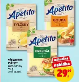 Penny Market Sýr apetito plátky nabídka