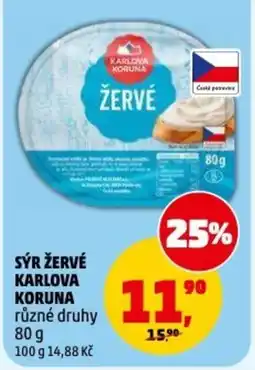 Penny Market Sýr žervé karlova koruna nabídka