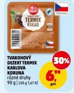 Penny Market Tvarohový dezert termix karlova koruna nabídka