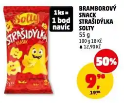 Penny Market Bramborový snack strašidyla solty nabídka