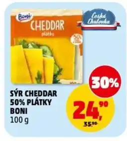Penny Market Sýr cheddar 50% plátky boni nabídka