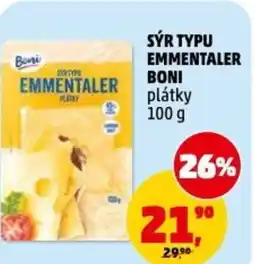 Penny Market Sýr typu emmentaler boni plátky nabídka