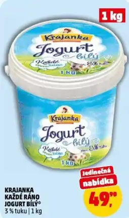 Penny Market Krajanka každé ráno jogurt bílý nabídka