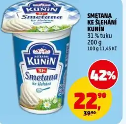 Penny Market Smetana ke šlehání kunin 31% tuku nabídka
