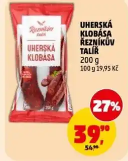 Penny Market Uherská klobása řezníkův talíř nabídka