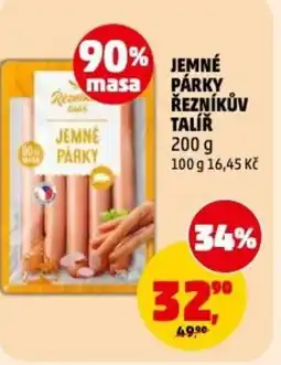 Penny Market Jemné párky řezníkův talíř nabídka