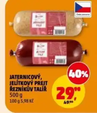 Penny Market Jaternicový, jelítkový prejt řezníkův talíř nabídka