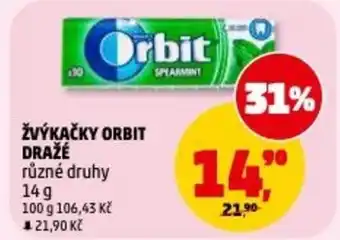 Penny Market Žvýkačky orbit dražé nabídka