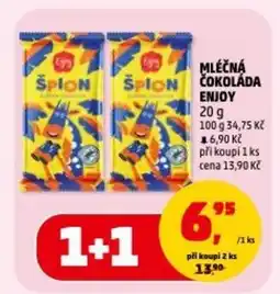 Penny Market Mléčná čokoláda enjoy nabídka