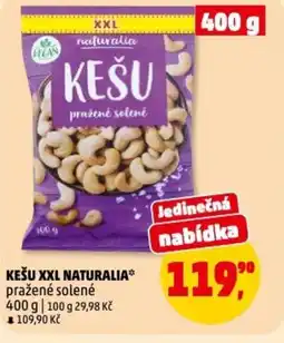 Penny Market Kešu xxl naturalia pražené solené nabídka