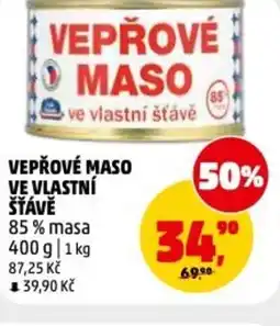 Penny Market Vepřové maso ve vlastní šťávě nabídka
