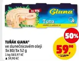 Penny Market Tuňák giana ve slunečnicovém oleji nabídka