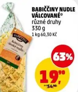 Penny Market Babiččiny nudle válcované nabídka