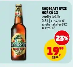 Penny Market Radegast ryze hořká 12 světlý ležák nabídka