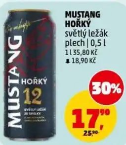Penny Market Mustang hořký světlý ležák nabídka