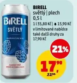 Penny Market Birell světlý plech nabídka
