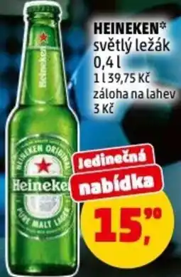 Penny Market Heineken světlý ležák nabídka