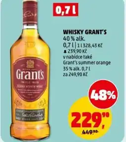 Penny Market Whisky grant's 40% alk. nabídka