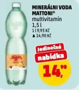 Penny Market Minerálni voda mattoni multivitamín nabídka